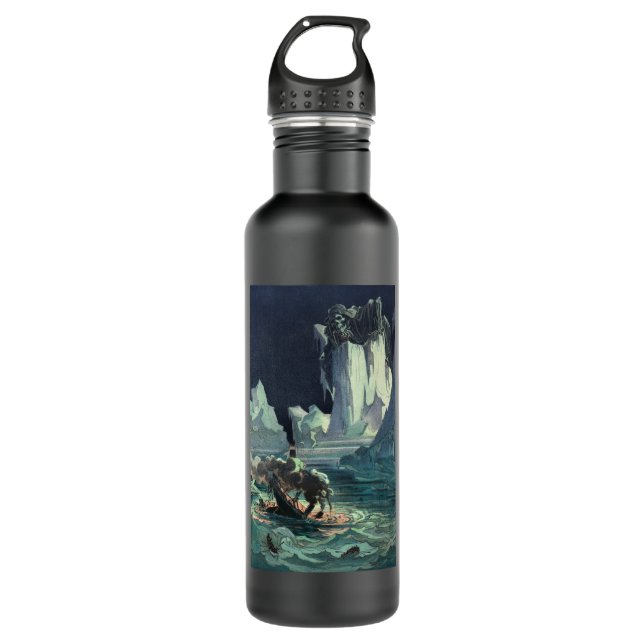 Sargasso Sea Grim Sensenmann & Sinking of Titanic Edelstahlflasche (Vorderseite)