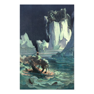 Sargasso Sea Grim Sensenmann & Sinking of Titanic Fotodruck