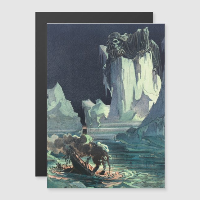 Sargasso Sea Grim Sensenmann & Sinking of Titanic Magnetkarte (Vorne/Hinten)