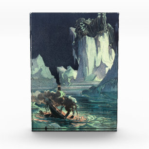 Sargassosee Sensenmann und Untergang der Titanic Fotoblock