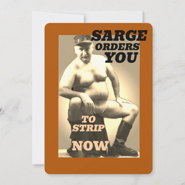 SARGE MANBOOBS Greeting Card Collection Karte (Vorderseite)