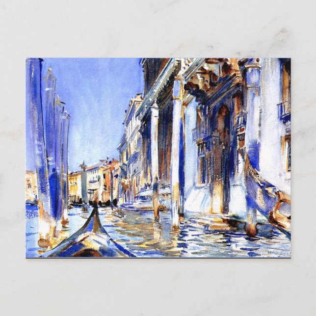 Sargent - Blick auf den Canale Grande Postkarte (Vorderseite)