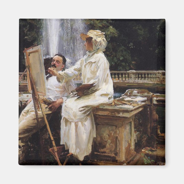 Sargent: Der Brunnen, Villa Torlonia, Frascati Magnet (Vorne)