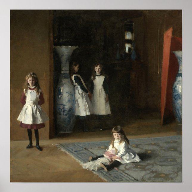 Sargent - Die Töchter von Edward Darley Boit 1882 Poster (Vorne)