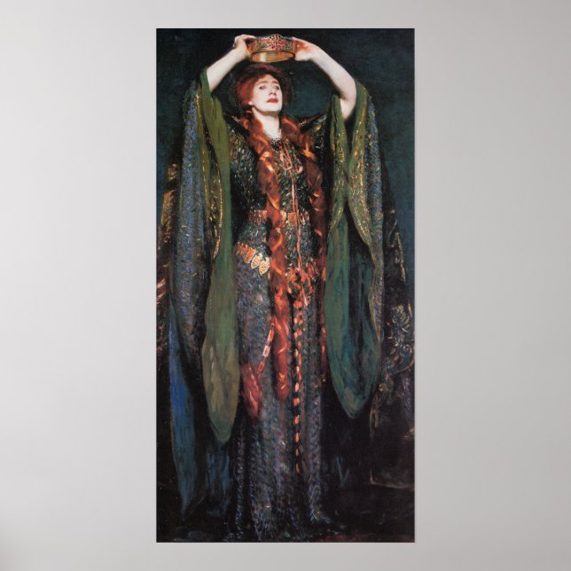 Sargent - Ellen Terry As Lady Macbeth 1889 Poster (Vorne)