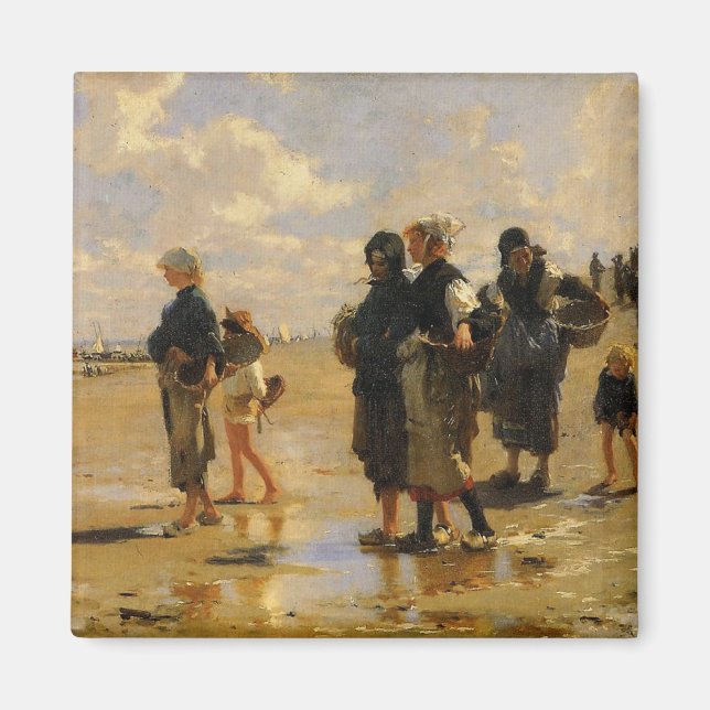 Sargent: Fischerei auf Austern Magnet (Vorne)