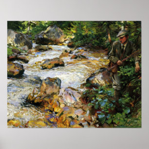 Sargent - Forellenbach in Tirol 1914 Poster