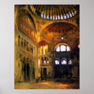 Sargent - Innenraum der Hagia Sophia Poster