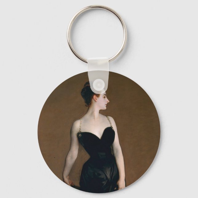 Sargent Madame X Klassische Malerei Schlüsselanhänger (Vorderseite)