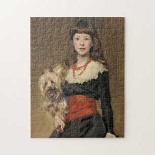Sargent Mädchen mit Hund Beatrice Townsend Porträt