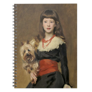 Sargent Mädchen mit Hund Beatrice Townsend Porträt Notizblock
