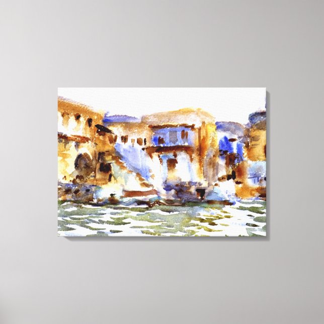 Sargent - Tiberias, Aquarellmalerei Leinwanddruck (Vorderseite)