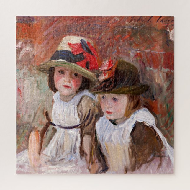 Sargent - Village Children, famous painting, (Vertikal)