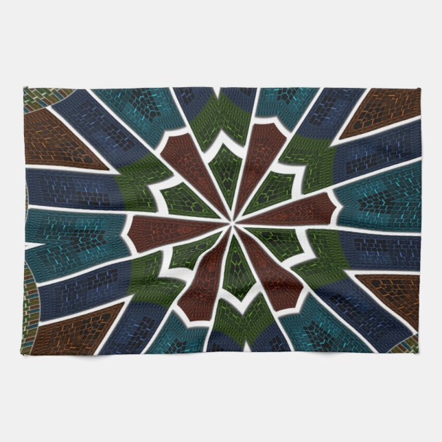 Sari Inspirierte Design mit komplizierten Details Geschirrtuch (Horizontal)