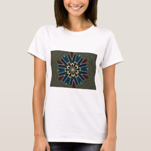 Sari Inspirierte Design mit komplizierten Details T-Shirt