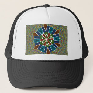 Sari Inspirierte Design mit komplizierten Details Truckerkappe