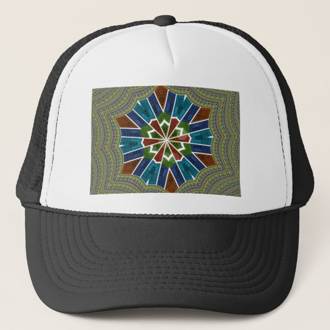 Sari Inspirierte Design mit komplizierten Details Truckerkappe (Vorderseite)