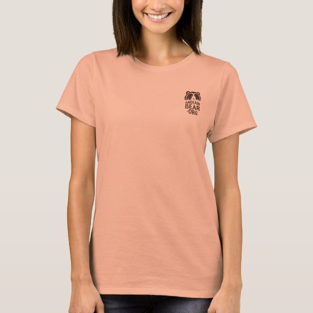 Sarita's Red Andean Bear Tshirt für große Ladys (Vorderseite)