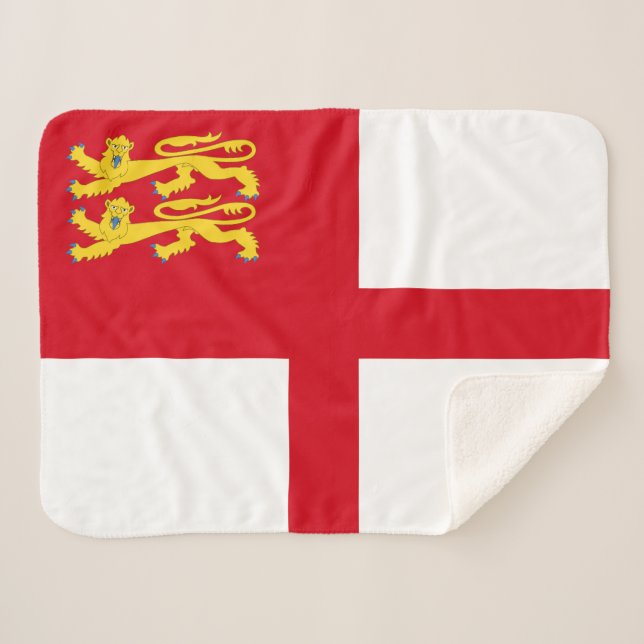 Sark Flag Sherpadecke (Vorderseite (Horizontal))