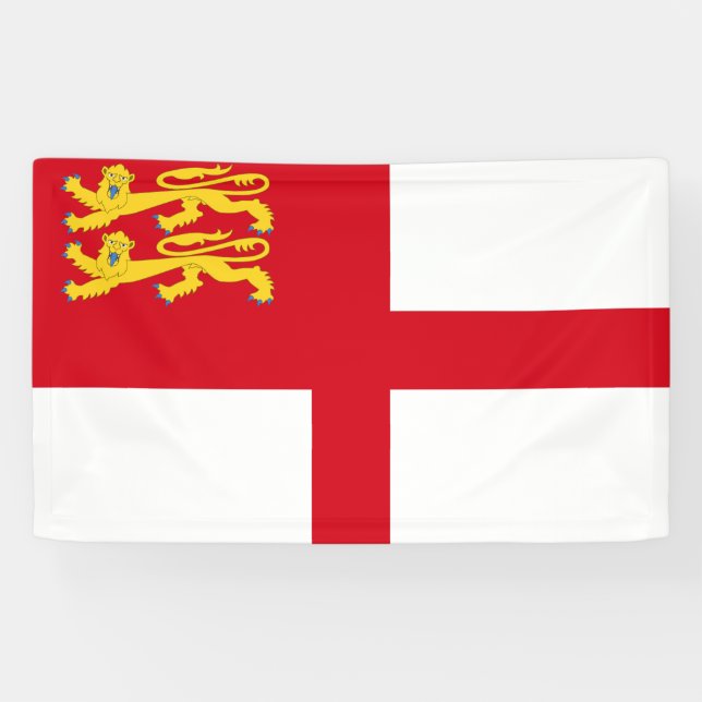Sark-Flagge Banner (Horizontal)