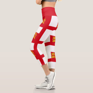 Sark-Flagge Capri Leggings