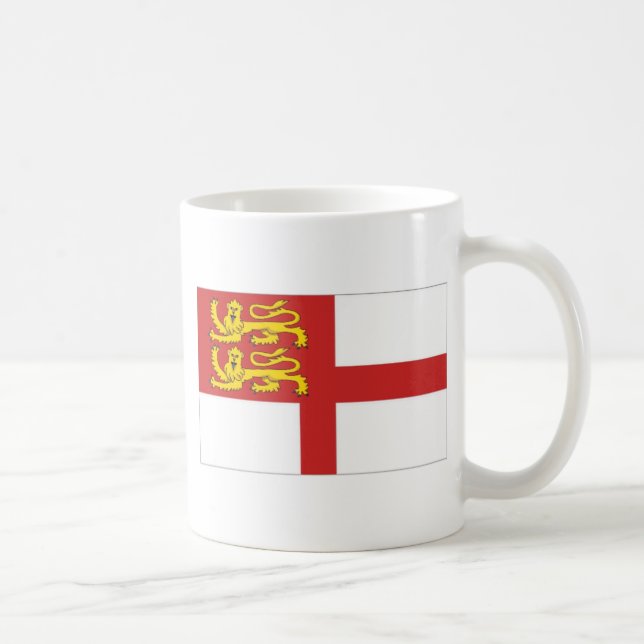 Sark Flagge Kaffeetasse (Rechts)