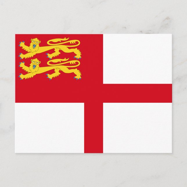 Sark-Flagge Postkarte (Vorderseite)