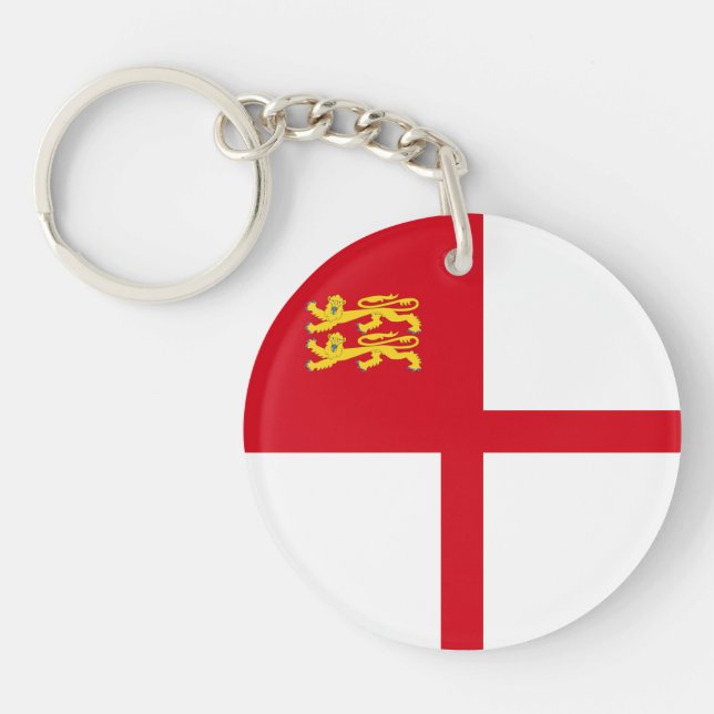 Sark-Flagge Schlüsselanhänger (Vorderseite)