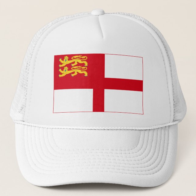 Sark-Flagge Truckerkappe (Vorderseite)