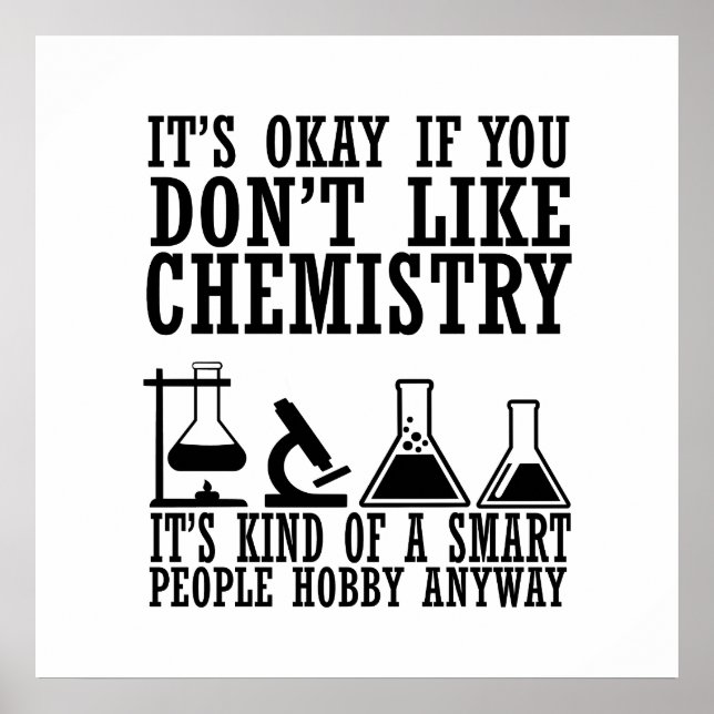 Sarkasmus-Chemie Poster (Vorne)