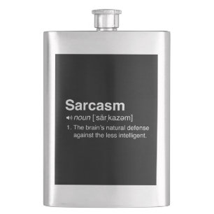 Sarkasmus-Definition Flachmann