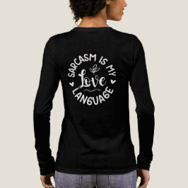 Sarkasmus ist mein Liebes-Hoodie Tri-Blend Shirt