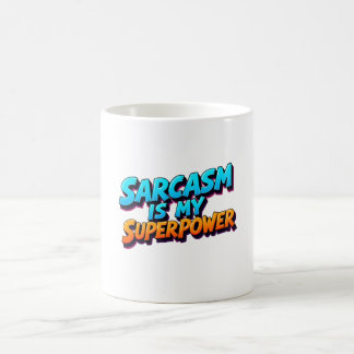 Sarkasmus ist meine Superkraft - Comic-Stil Kaffeetasse