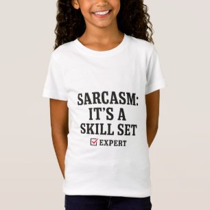 Sarkasmus-Skill-Set-Experten-Typografie T-Shirt