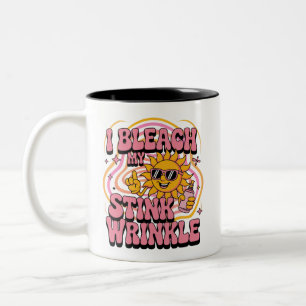 Sarkastisch bleich ich meine stinkende Falte lusti Zweifarbige Tasse