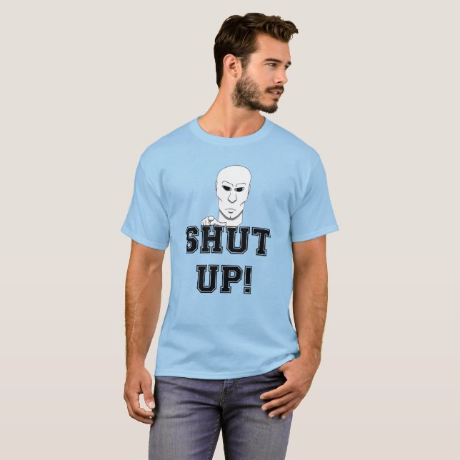 Sarkastisch "Halt!" T - Shirt (Vorne ganz)