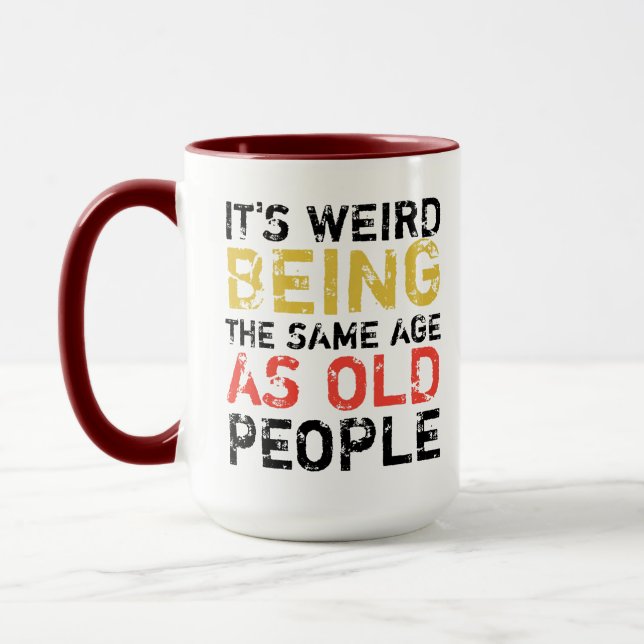 sarkastisch lustig ist es seltsam, im gleichen Alt Tasse (Links)