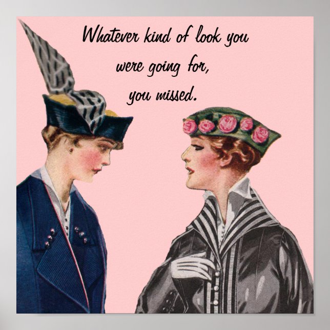 sarkastisch Vintag Poster (Vorne)