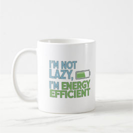 Sarkastische Akkulaufzeit Zitat Energieeffizient Kaffeetasse