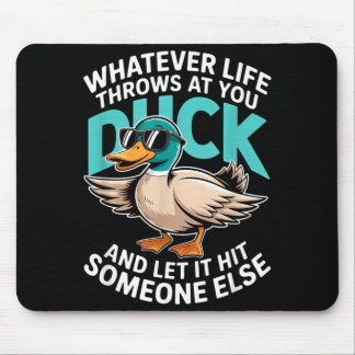 Sarkastische Ente Sungles Lustiges Grafik-Geschenk Mousepad