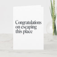 Sarkastische Gratulation zum neuen Job für Kollege