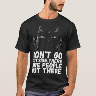 Sarkastische Katze Dunkle Katzen Humor Katzen Humo T-Shirt