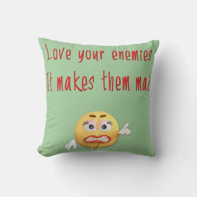 Sarkastische lustige Sprüche und Zitat-salziger Kissen (Vorderseite)