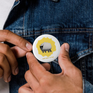 Sarkastische Schafe – Redest du mit mir? Button