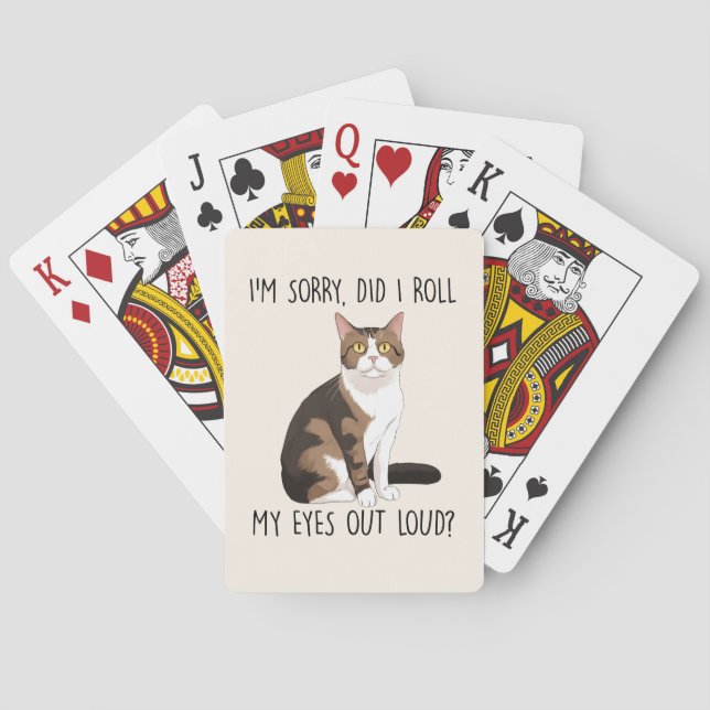 sarkastische und Niedliche Katze Spielkarten (Rückseite)
