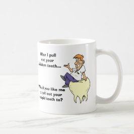Sarkastische Zahnarzt-Klugheits-Zähne Kaffeetasse