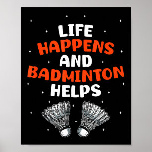 Sarkastischer Badminton-Spieler Spiel Match Humor Poster