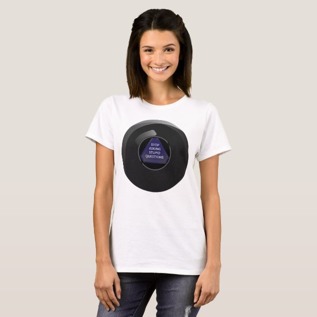 Sarkastischer Ball der Magie-8 T-Shirt (Vorne ganz)