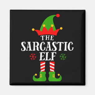 Sarkastischer Elf Lustige passende Familiensgruppe Magnet