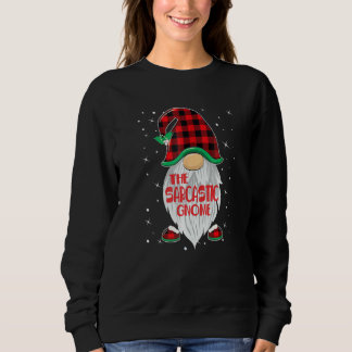 Sarkastischer Gnom passend zur Familiensgruppe Wei Sweatshirt